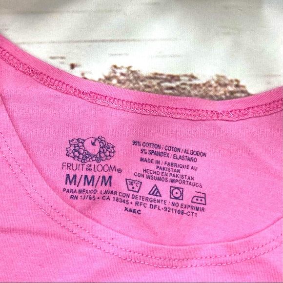 Tank Top Bundle SO Fruit of the Loom Baby Pink & Gray Sz Medium - Picture 6 of 11